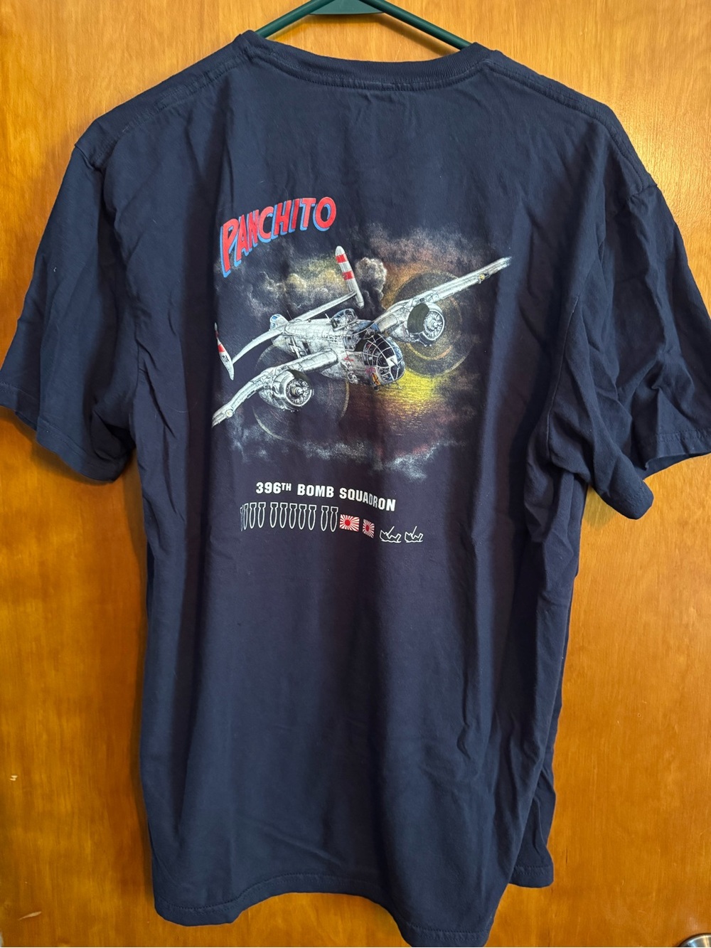Panchito 396th Squadron EAA Graphic Plane Tee - Navy Men’s Shirt